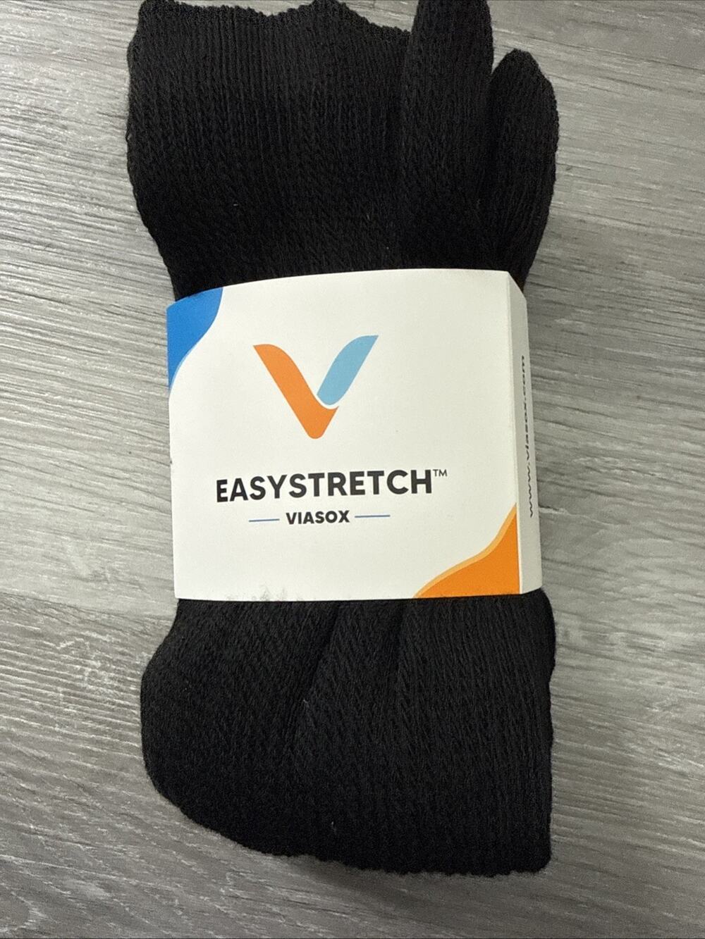 Unisex Viasox Easystretch Knee Socks, Black, Large/XL (Women’s 14+ Men’s 13-19)